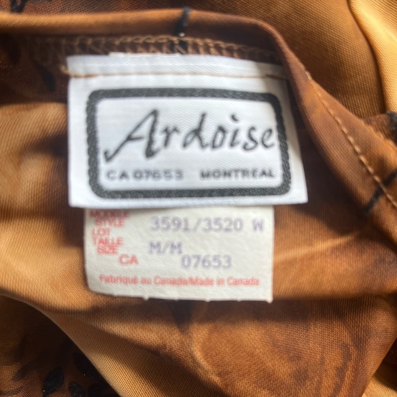 🇨🇦 Ardoise 90s Boho Burnout Velvet Orange Top - Picture 5 of 6